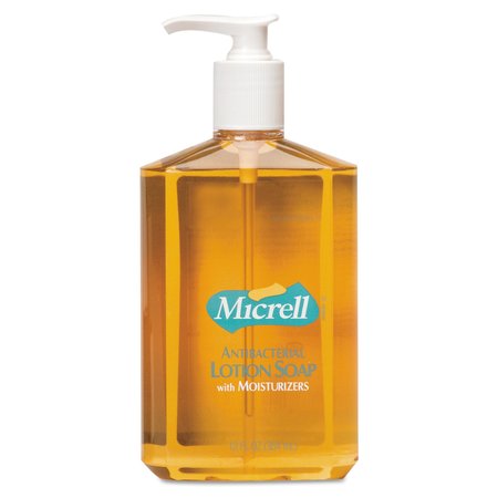 Micrell Antibacterial Lotion Soap, 12oz, Pump Bottle, Light Scent, PK12 9759-12